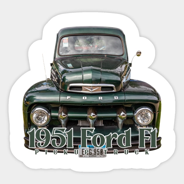 1951 Ford F1 Pickup Truck Sticker by Gestalt Imagery